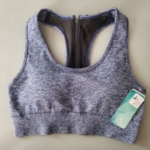 Kapion Sports's Bra Sz S Heather Navy.